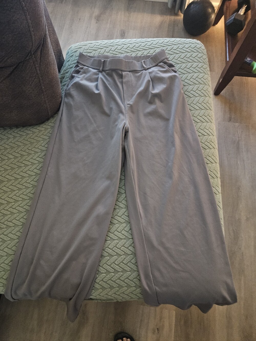 HALARA Gray Wide-Leg Pull-On Lounge Pants